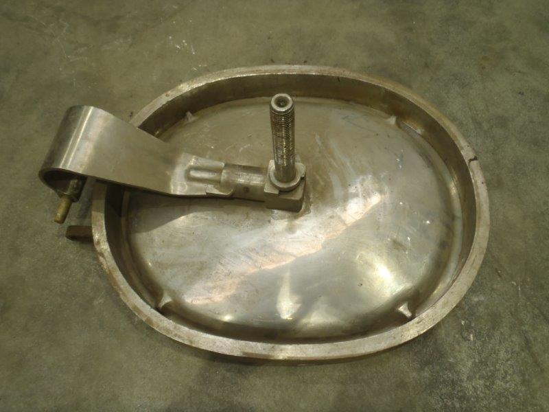Manhole stainless steel 304, oval 510x410, ring 20x60
