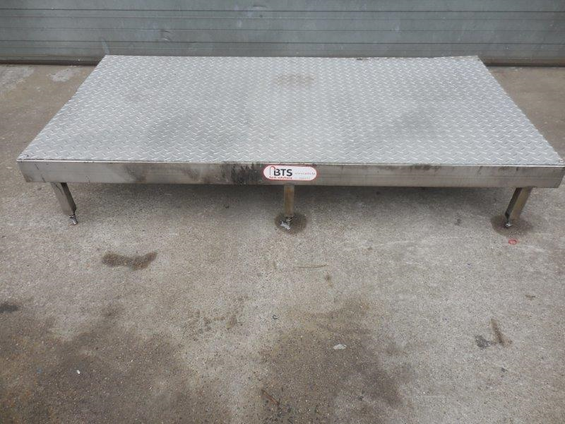 walking platform in stainless steel 2000x1000mm