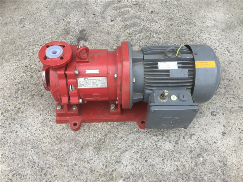 Pump centrifugal ITT Richter Chemie-Technik Motor Flender ATB-Loher 400V 4 kW 2880 r/min